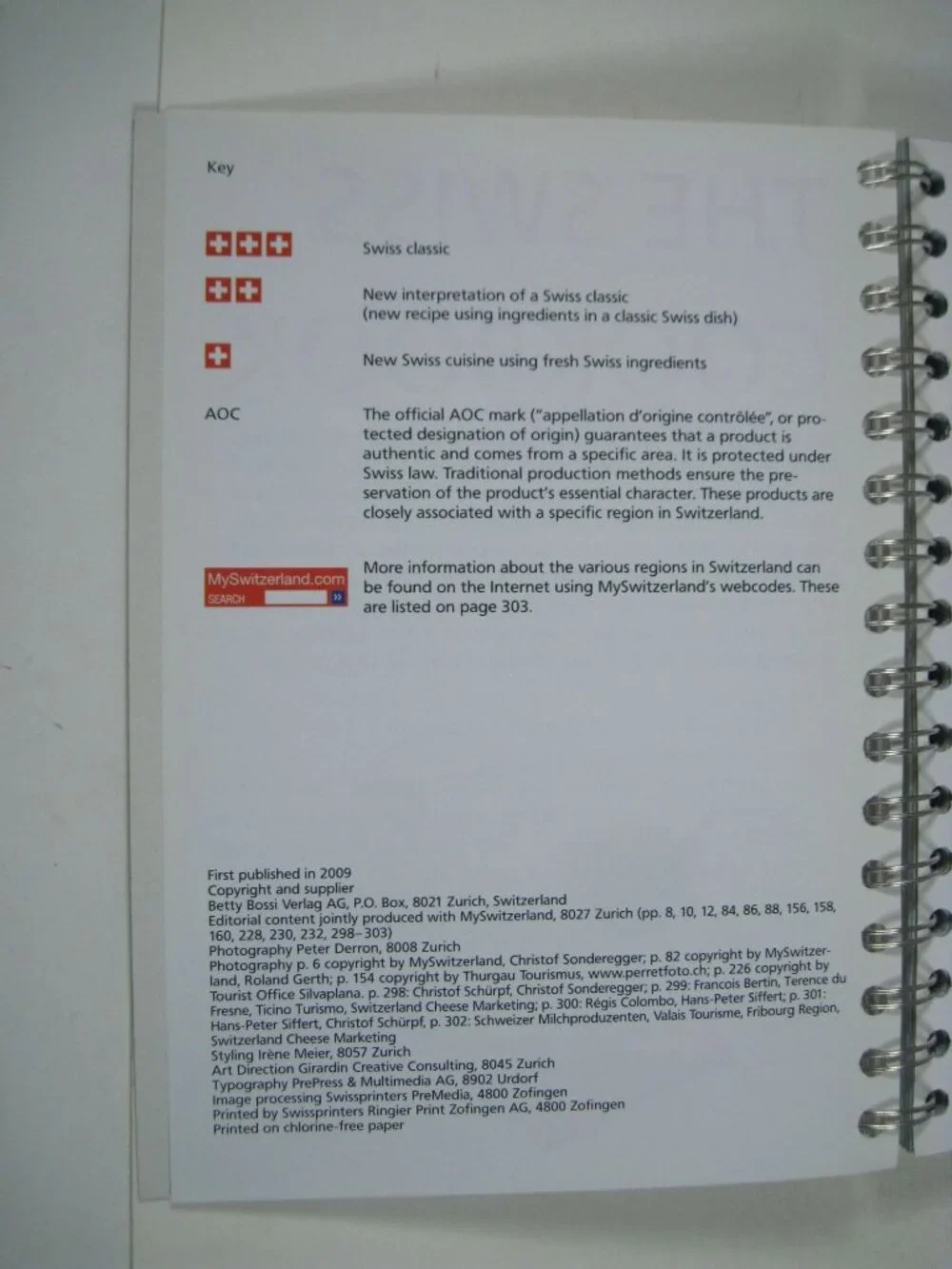 The Swiss Cookbook Betty Bossi Spiral Bound 2009 Recipes and Pamphlet